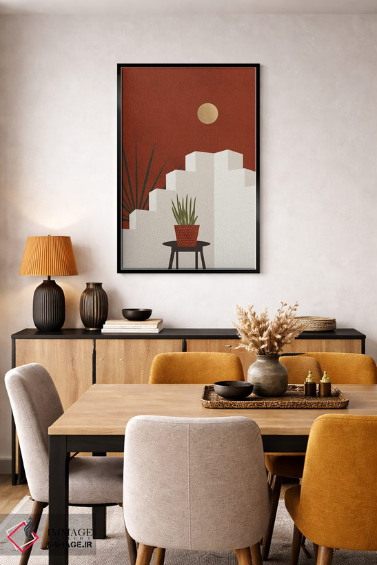 تابلو مینیمال خانه گیاه اثر مزای اوگبو - D5B