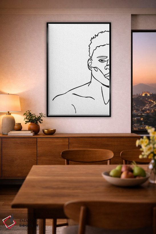 تابلو مینیمال پادشاه اثر مزای اوگبو - D3B