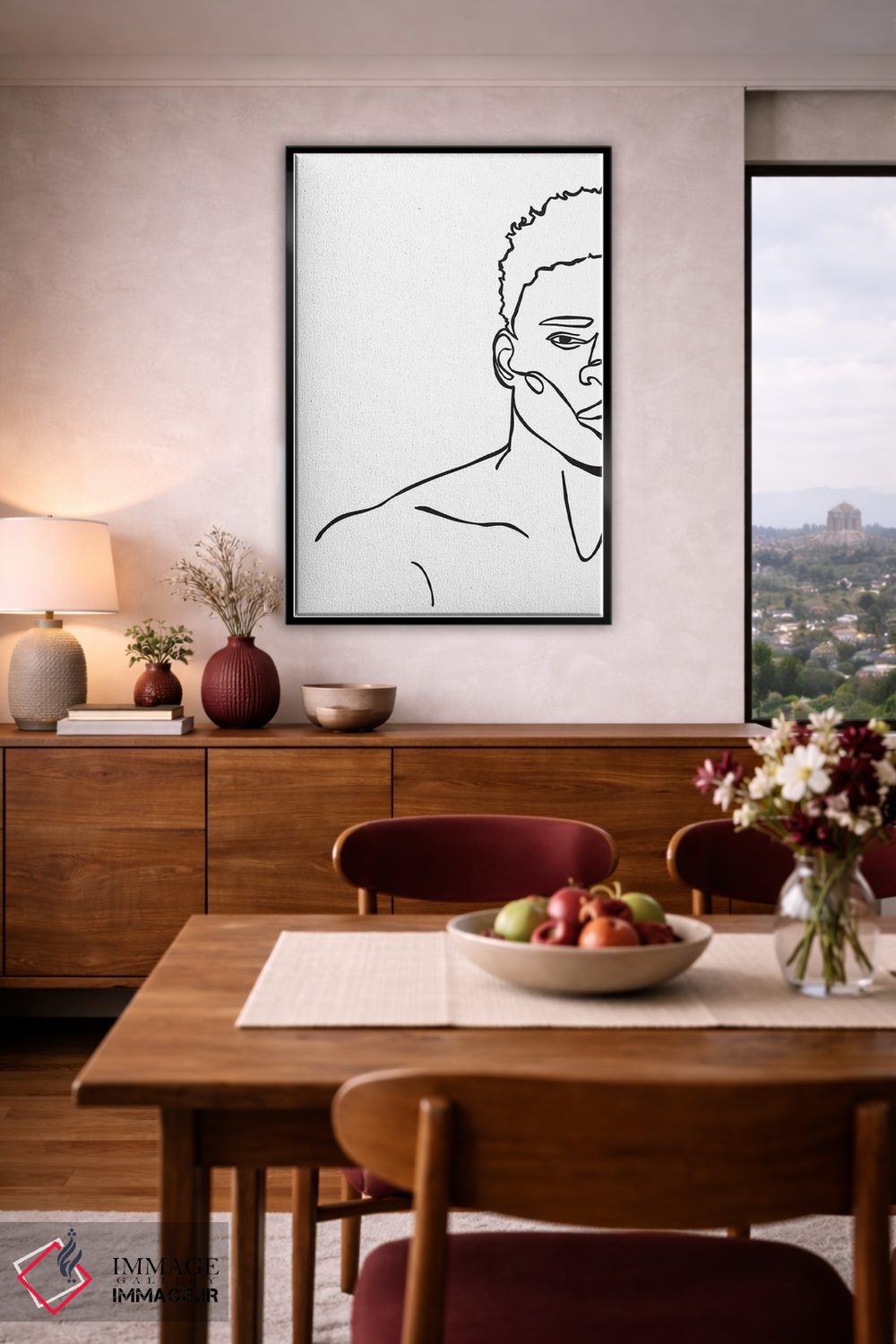 تابلو مینیمال پادشاه اثر مزای اوگبو - D4B