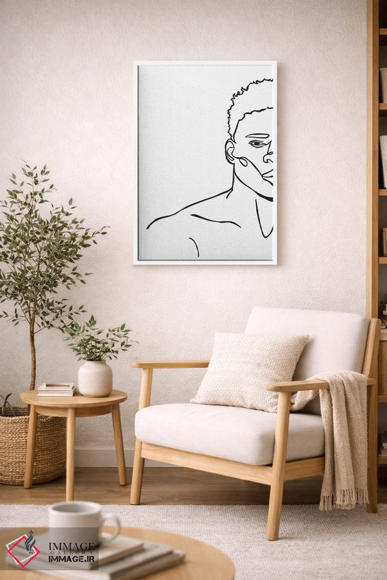 تابلو مینیمال پادشاه اثر مزای اوگبو - D6W