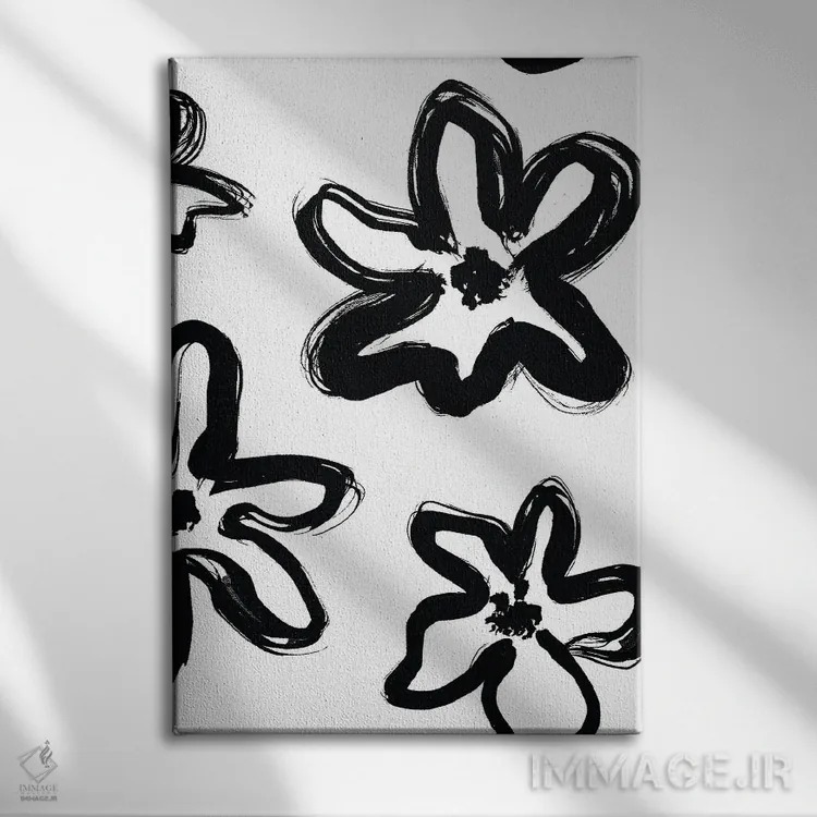 تابلو مینیمال طرح II اثر مزای اوگبو - نمای روبهرو روی دیوار