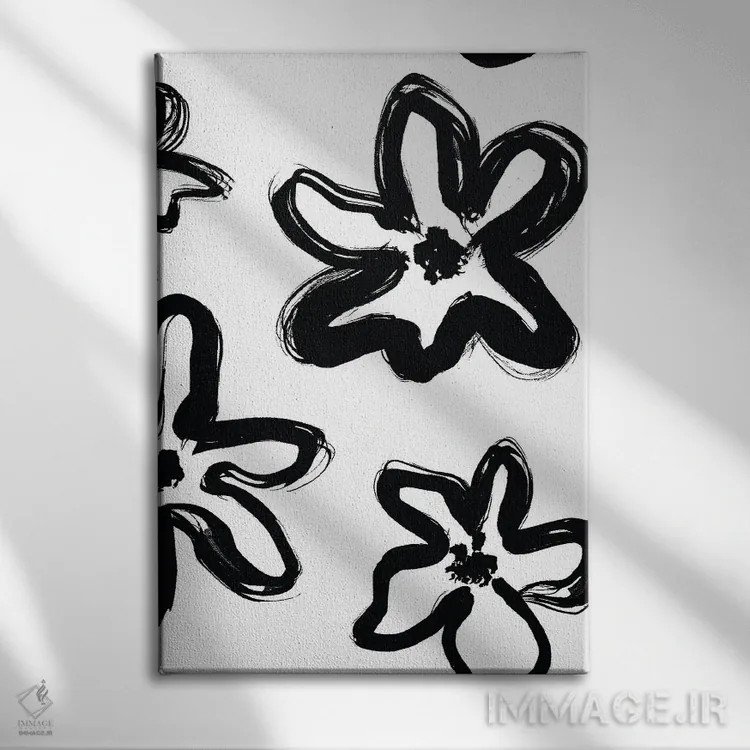 تابلو مینیمال طرح II اثر مزای اوگبو - نمای روبهرو روی دیوار