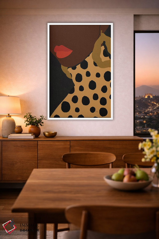 تابلو مینیمال غرش اثر مزای اوگبو - D2W