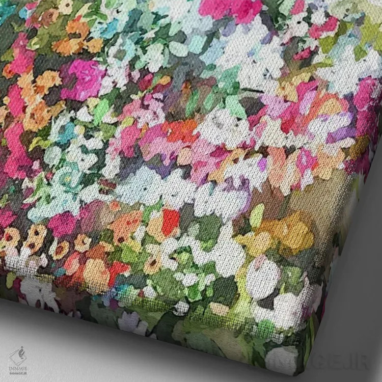 تابلو دکوراتیو روزی برای به یاد سپردن اثر ۸۳ پرتقال - نمای نزدیک بافت بوم
