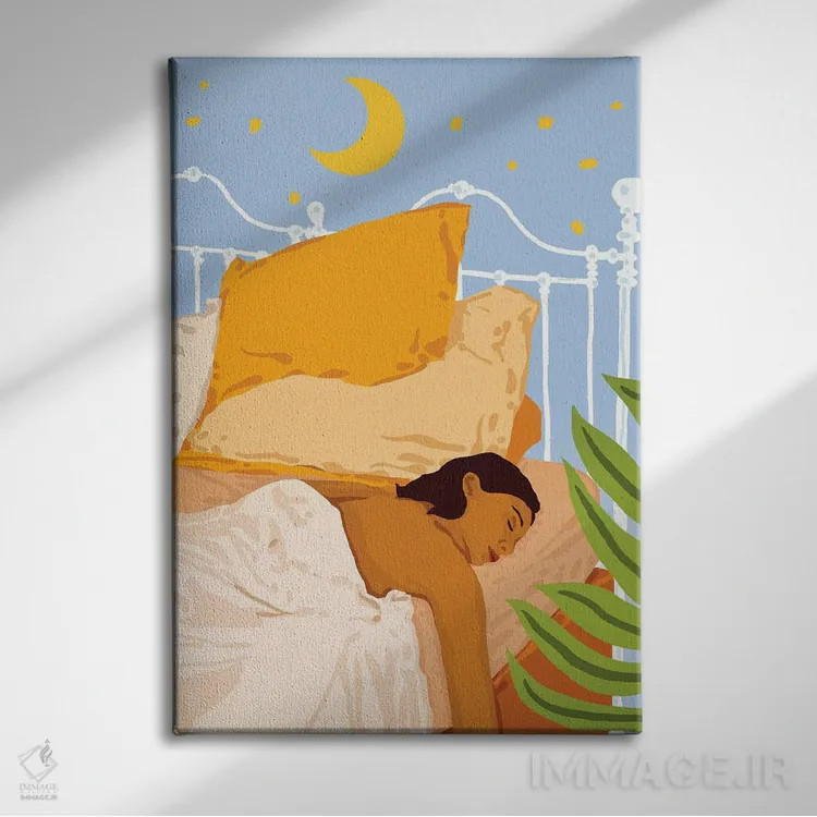 تابلو دکوراتیو نه. امروز نه اثر ۸۳ پرتقال - نمای روبهرو روی دیوار