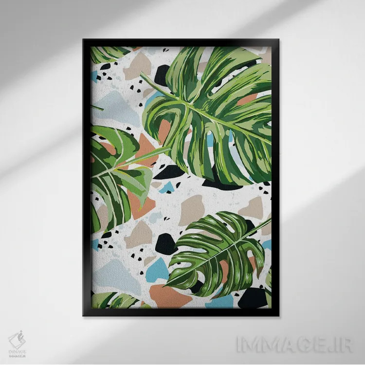 تابلو دکوراتیو و در طبیعت، قطعات گمشده ای را پیدا می کنم که دنبالش بودم اثر ۸۳ پرتقال - نمای قابدار مشکی