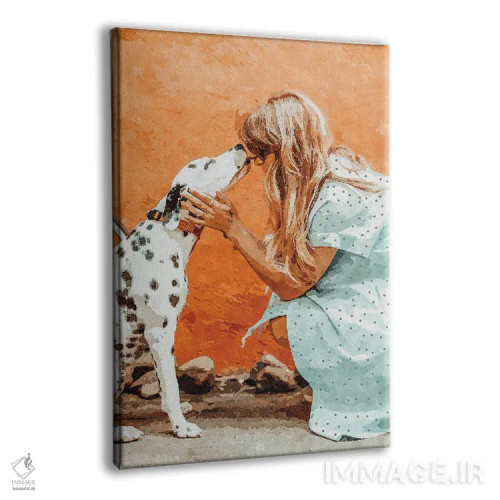تابلو دکوراتیو وابسته به حیوان خانگی اثر ۸۳ پرتقال - نمای پرسپکتیو محصول