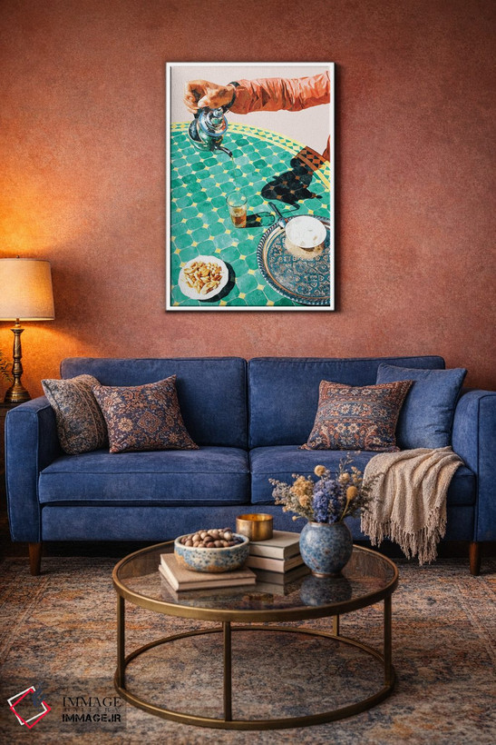 تابلو دکوراتیو چای اثر ۸۳ پرتقال - D4W