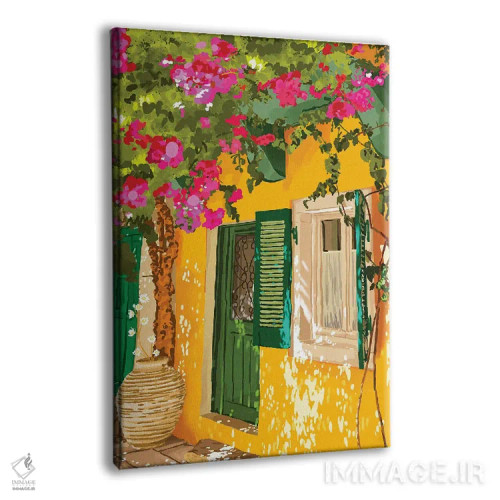تابلو دکوراتیو زندگی در آفتاب، همیشه؛ سفر، تابستان، معماری آفتابی یونان و اس… اثر ۸۳ پرتقال - نمای پرسپکتیو محصول