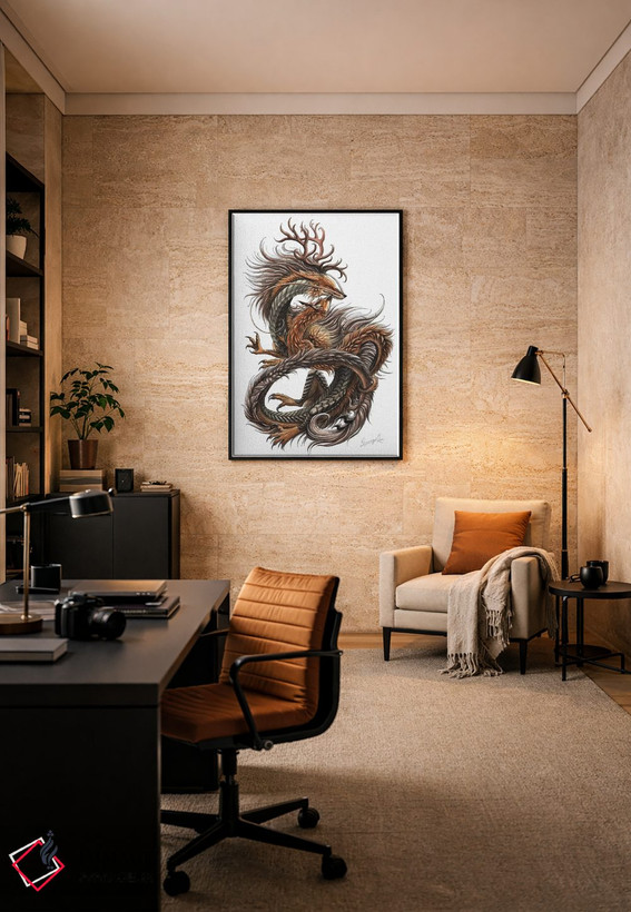 تابلو دکوراتیو ارواح پاییز اثر سونیمیا - D6B