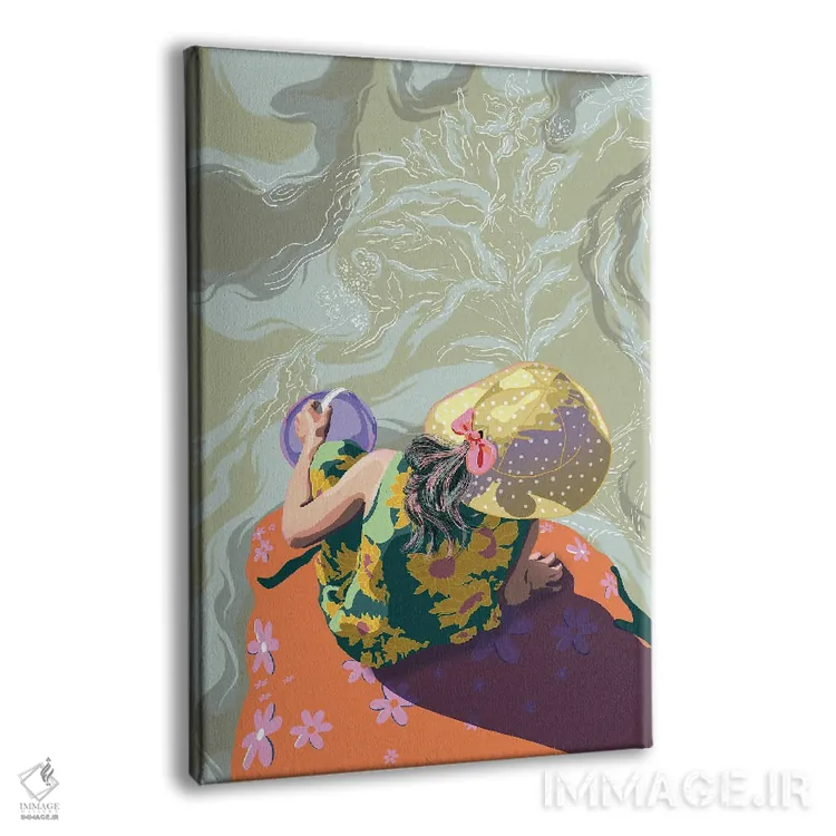 تابلو دکوراتیو کلاه خال خالی اثر آن ریشیو - نمای پرسپکتیو محصول