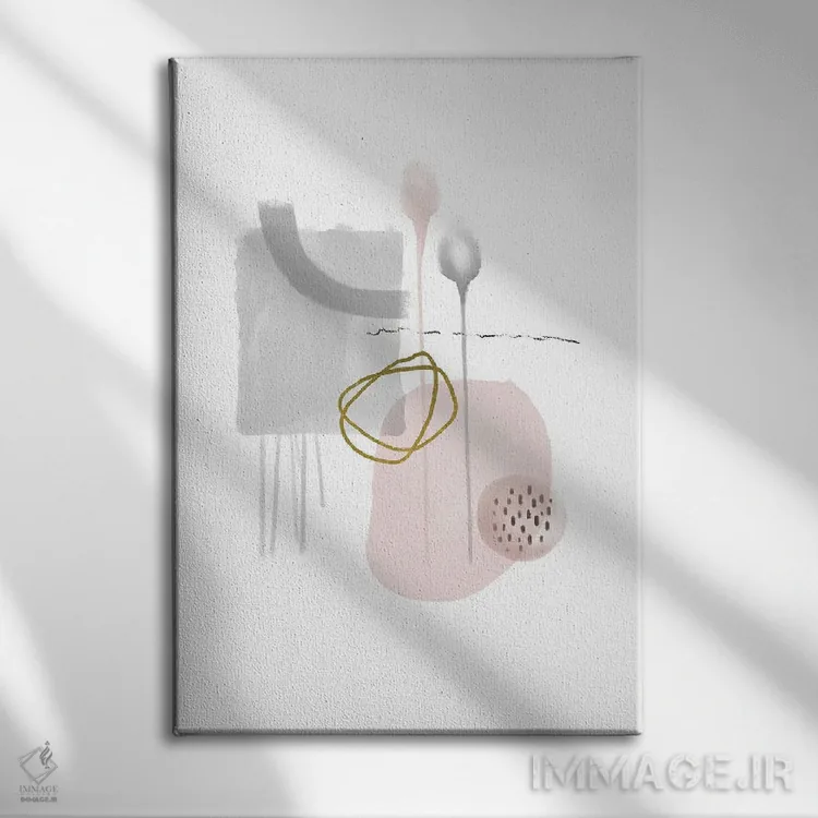 تابلو مینیمال بی تکاپو اثر اوربان اپیفانی - نمای روبهرو روی دیوار