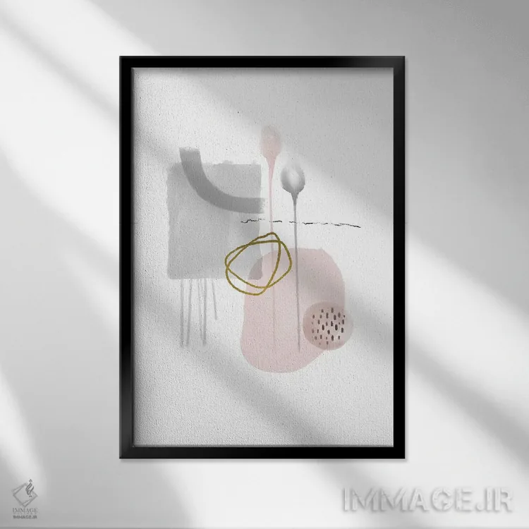 تابلو مینیمال بی تکاپو اثر اوربان اپیفانی - نمای قابدار مشکی