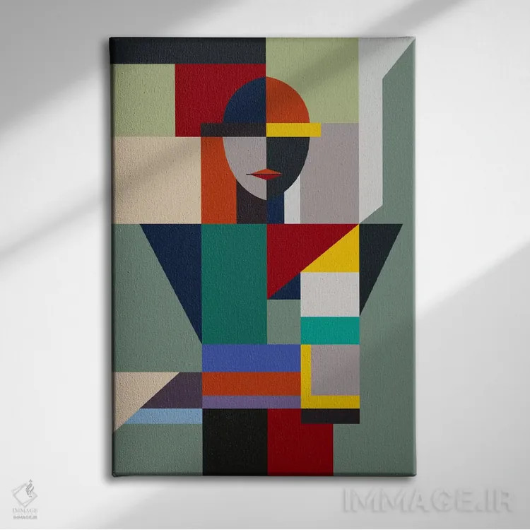 تابلو مدرن زن بی نام اثر دیزاینرهای همیشگی - نمای روبهرو روی دیوار