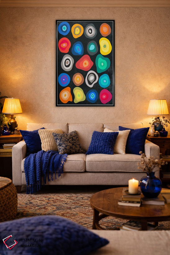 تابلو انتزاعی سلول ها اثر دیزاینرهای همیشگی - D5B