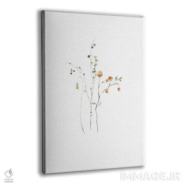 تابلو مینیمال گل های ایکبانای هیگه اثر آرت - نمای پرسپکتیو محصول