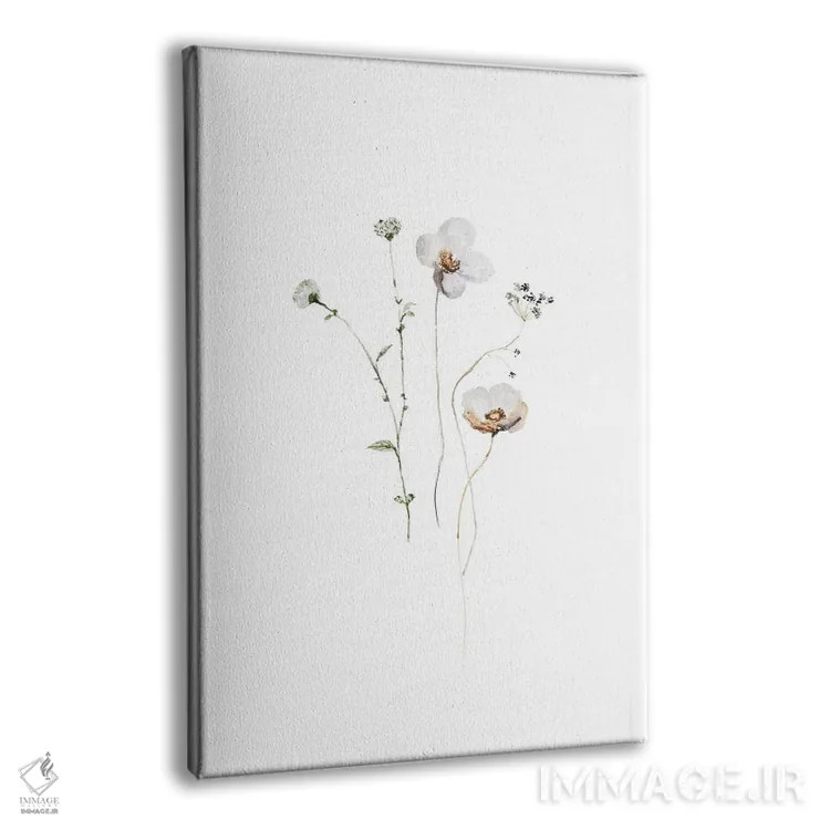 تابلو مینیمال گل های ایکبانای هیگه ۱ اثر آرت - نمای پرسپکتیو محصول