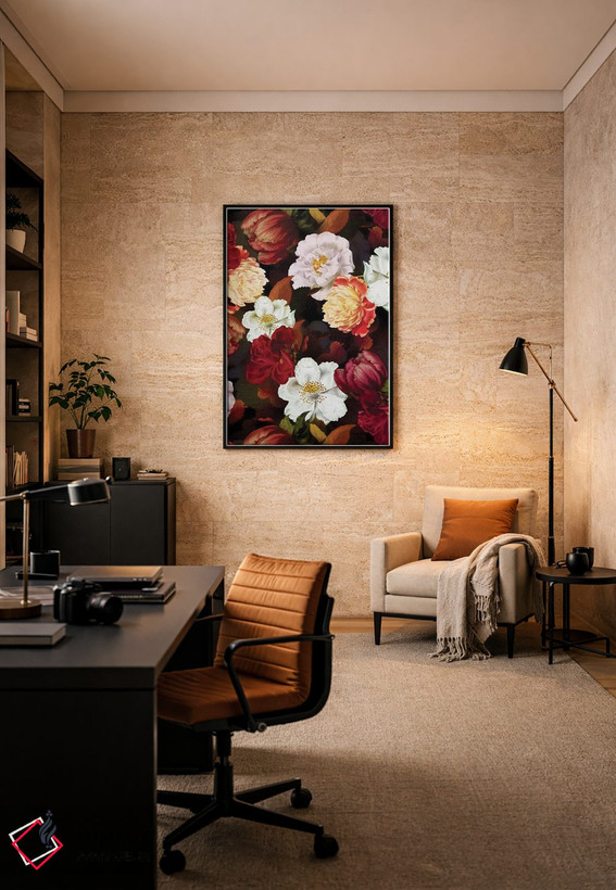 تابلو دکوراتیو باغ گیاهان نیمه شب قدیمی اثر آرت - D6B