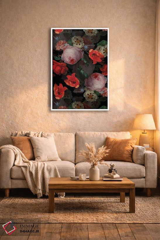 تابلو دکوراتیو باغ شبانه گل ها اثر قدیمی Jan Davidsz. De Heem - D3W