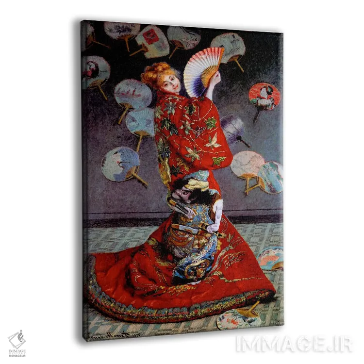 تابلو دکوراتیو مونه، لباس ژاپنی اثر کلکسیون اپل وینتج - نمای پرسپکتیو محصول