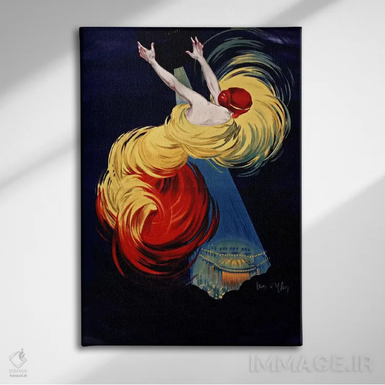 تابلو دکوراتیو رقص مسکو اثر کلکسیون اپل وینتج - نمای روبهرو روی دیوار