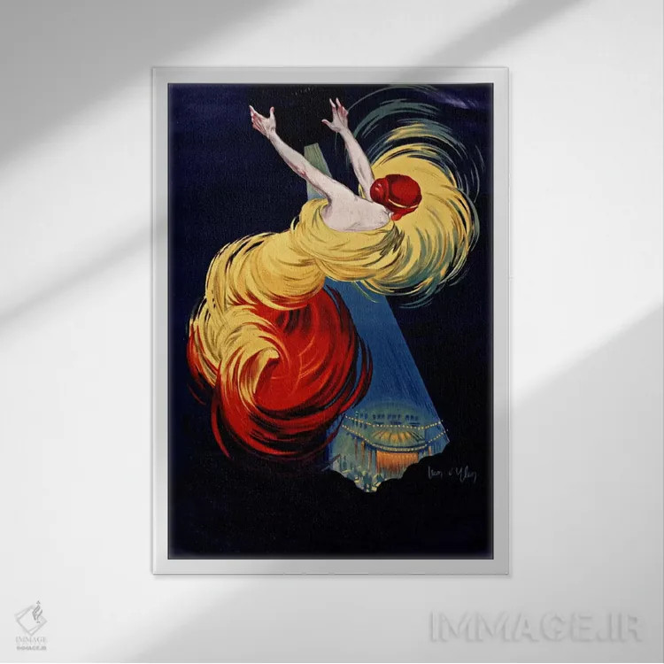 تابلو دکوراتیو رقص مسکو اثر کلکسیون اپل وینتج - نمای قابدار سفید