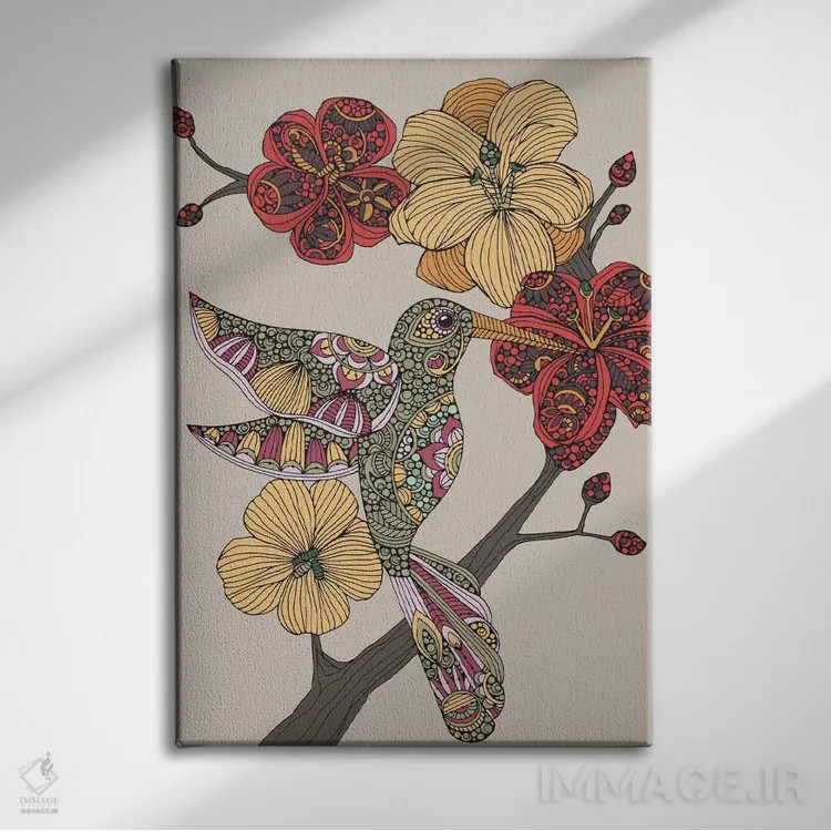 تابلو دکوراتیو لایساندر اثر والنتینا هارپر - نمای روبهرو روی دیوار