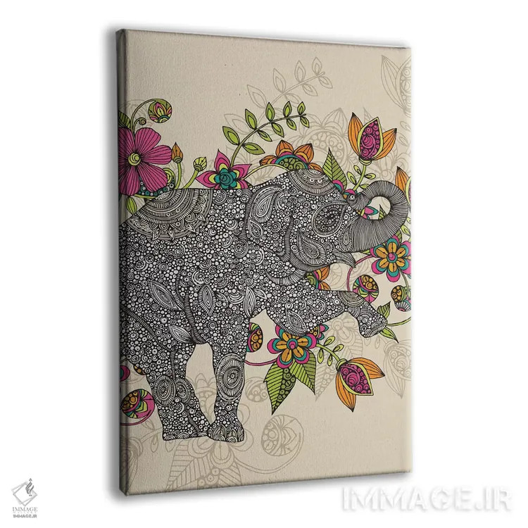 تابلو دکوراتیو رز اثر والنتینا هارپر - نمای پرسپکتیو محصول