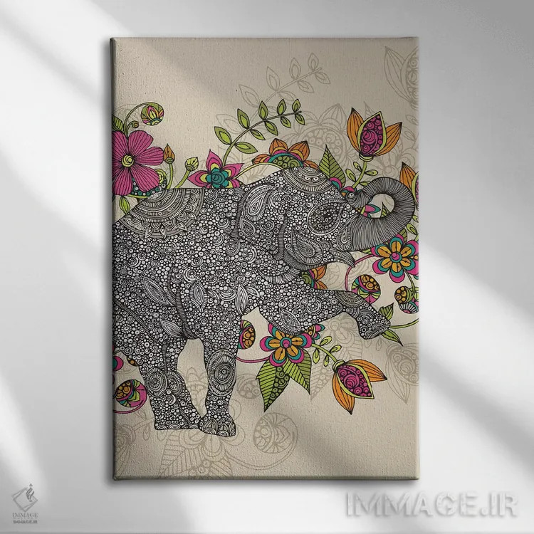 تابلو دکوراتیو رز اثر والنتینا هارپر - نمای روبهرو روی دیوار