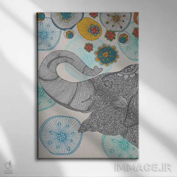 تابلو دکوراتیو باران شادی اثر والنتینا هارپر - نمای روبهرو روی دیوار