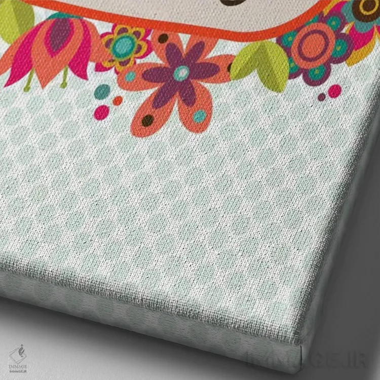 تابلو دکوراتیو خلاقیت جسارت می خواهد اثر والنتینا هارپر - نمای نزدیک بافت بوم