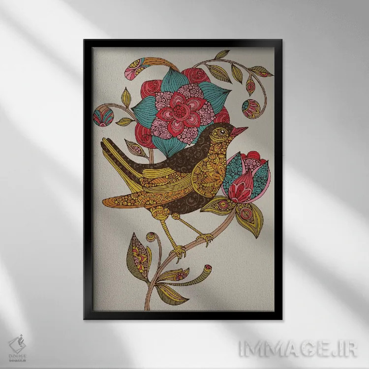 تابلو دکوراتیو سیندی اثر والنتینا هارپر - نمای قابدار مشکی