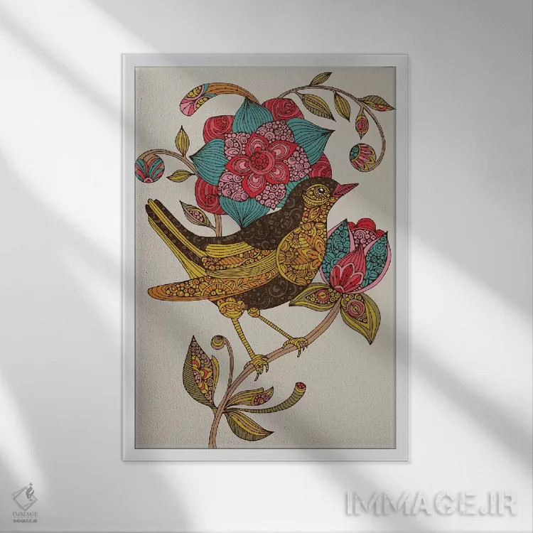 تابلو دکوراتیو سیندی اثر والنتینا هارپر - نمای قابدار سفید