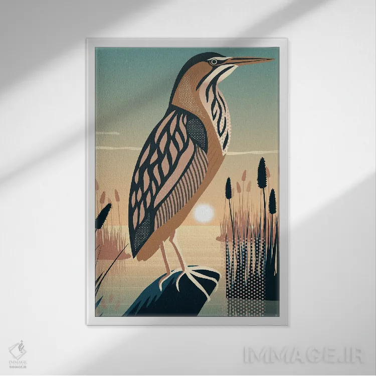 تابلو دکوراتیو راز تالاب اثر استره وربوکم - نمای قابدار سفید
