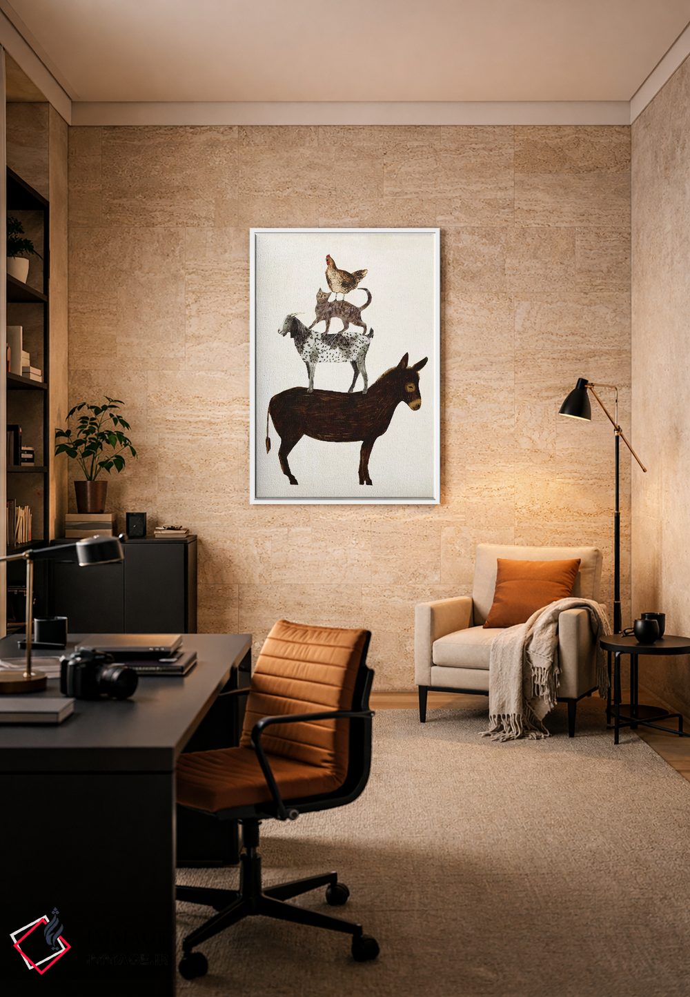 تابلو مدرن دوستان اصطبل ۵ اثر ویکتوریا بورگز - D6W