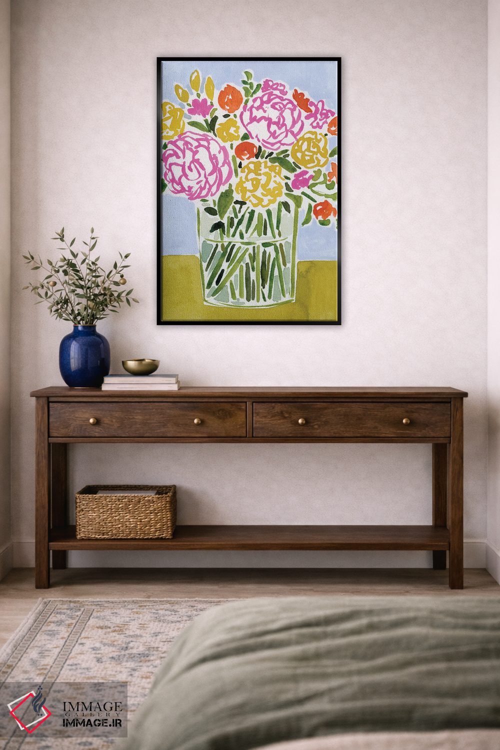 تابلو دکوراتیو دسته گل تازه II اثر ویکتوریا بارنز - D4B