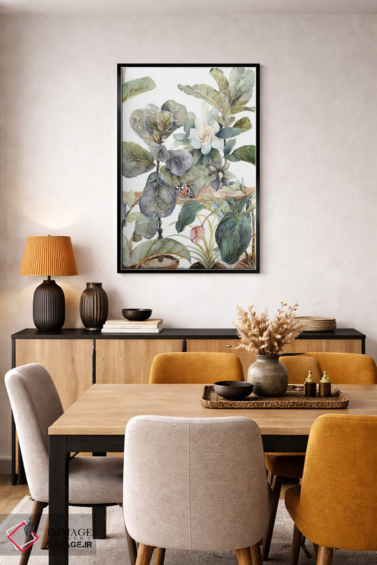 تابلو مدرن Medinilla, Gardenia, Indoor Plants, Illustration, Shades… اثر ویولتا بویادزشیوا - D6B