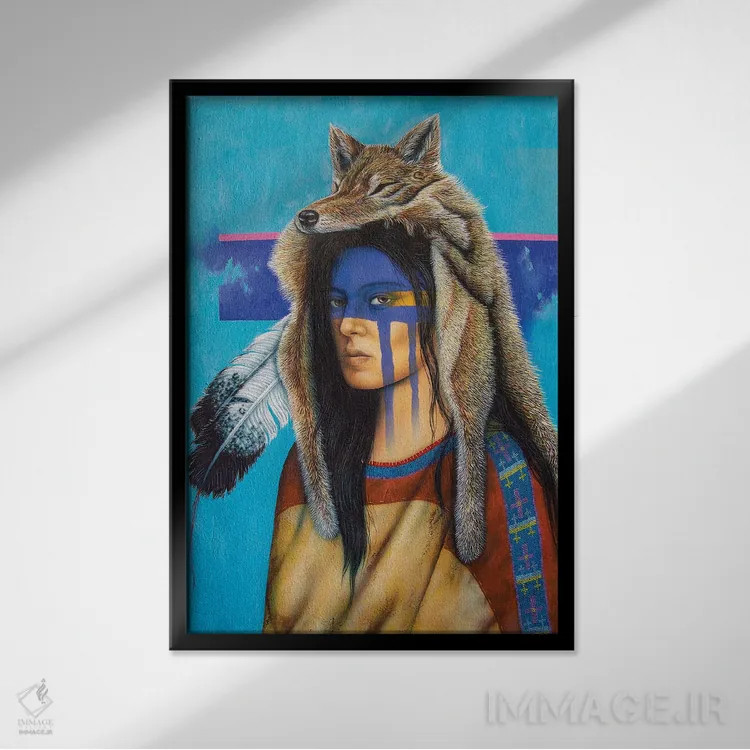 تابلو دکوراتیو بازگشت به سرزمین روح اثر ویکتور کریسوستومو گومز - نمای قابدار مشکی