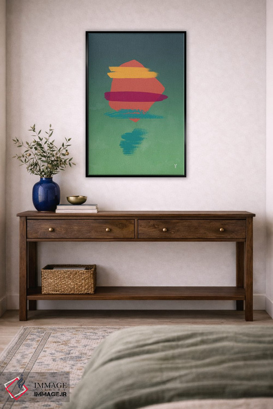 تابلو مینیمال بازتاب شب اول اثر وان کردی - D6B