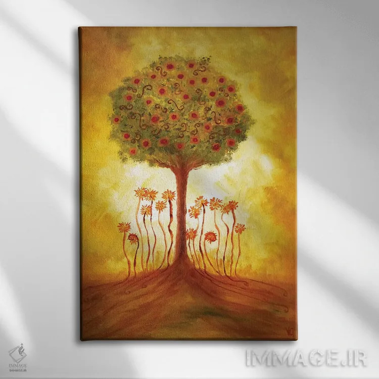 تابلو دکوراتیو انرژی از درخت اثر ویویانا گونزالس - نمای روبهرو روی دیوار