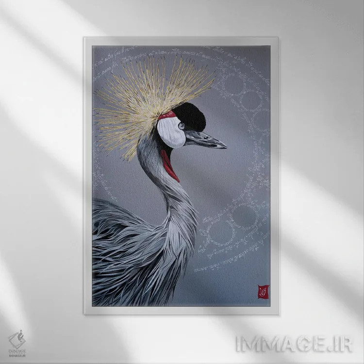 تابلو دکوراتیو میان سرچشمه و ابر اثر والری گلسون - نمای قابدار سفید