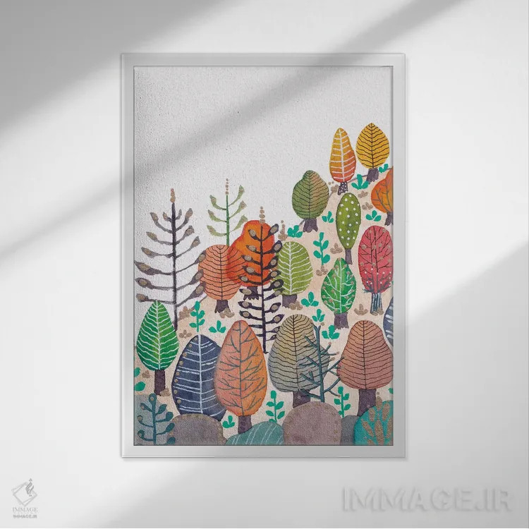 تابلو دکوراتیو طبیعت در کوهستان اثر ویویانا گونزالس - نمای قابدار سفید