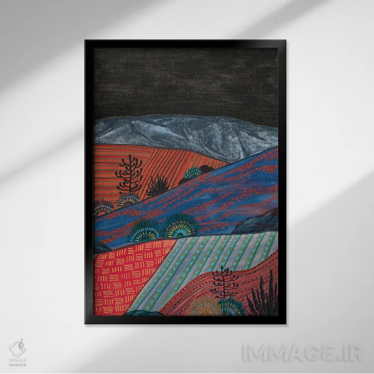 تابلو دکوراتیو منظره نیمه شب بوهو اثر ویویانا گونزالس - نمای قابدار مشکی