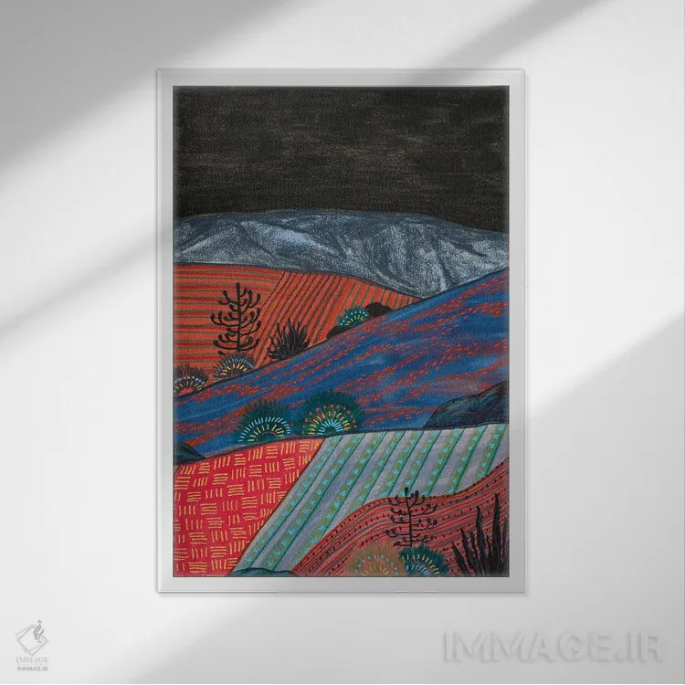 تابلو دکوراتیو منظره نیمه شب بوهو اثر ویویانا گونزالس - نمای قابدار سفید
