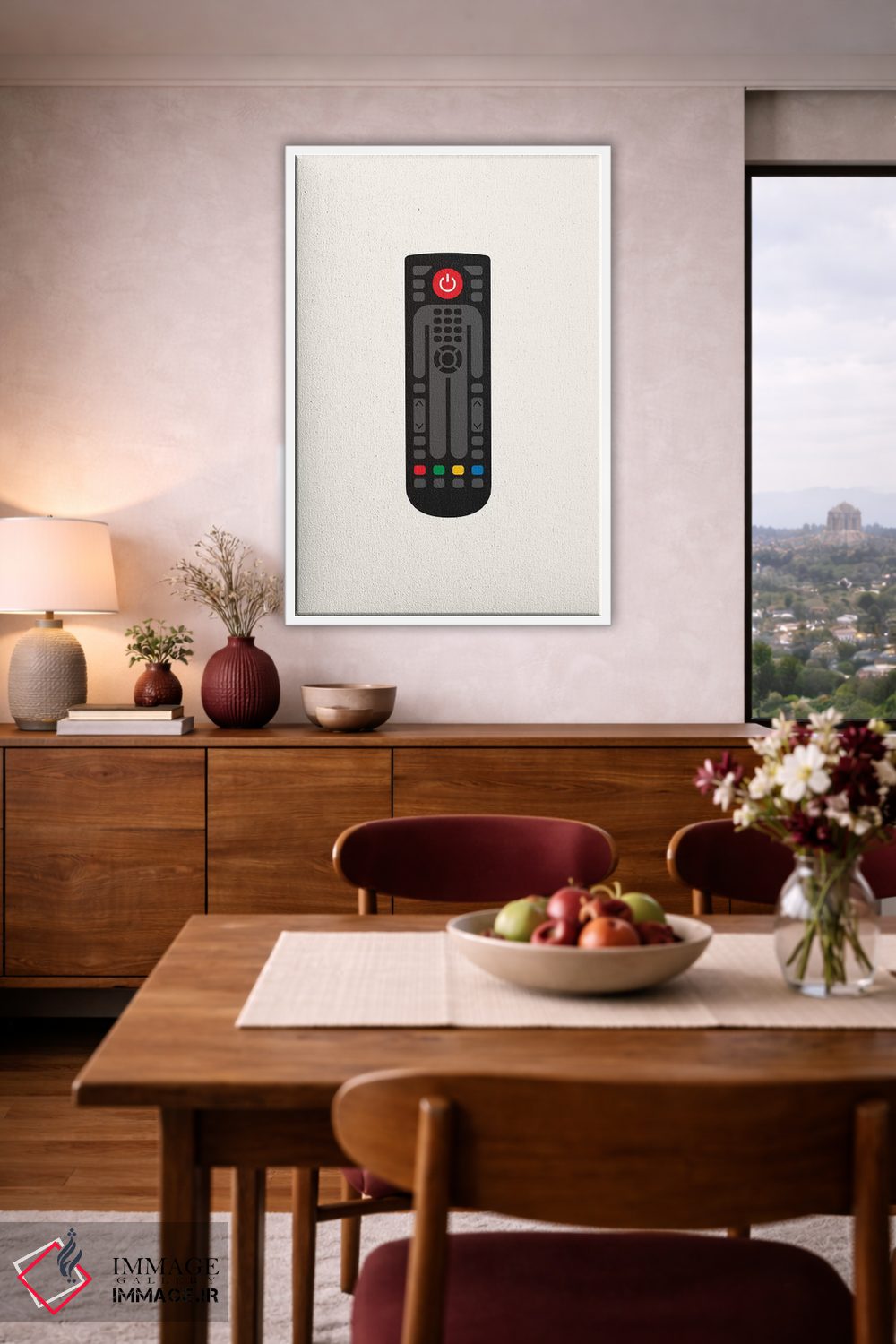 تابلو دکوراتیو مرد کنترل از راه دور اثر ویکتور هرتس - D3W