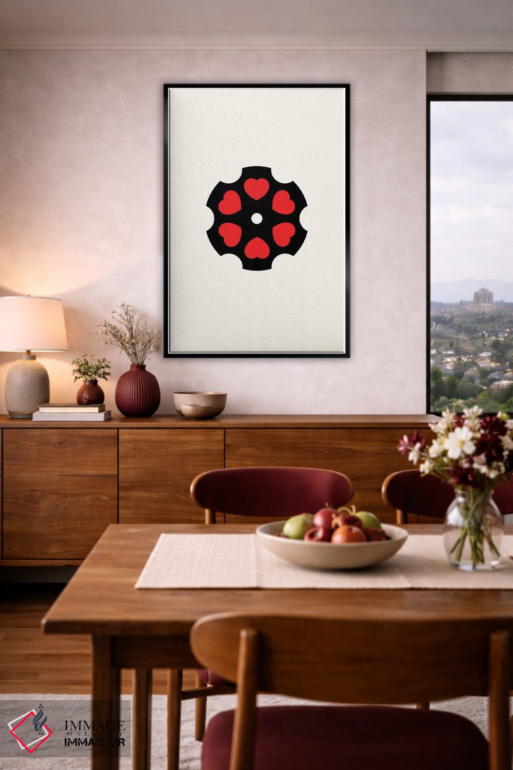 تابلو دکوراتیو تفنگ عشق اثر ویکتور هرتس - D5B