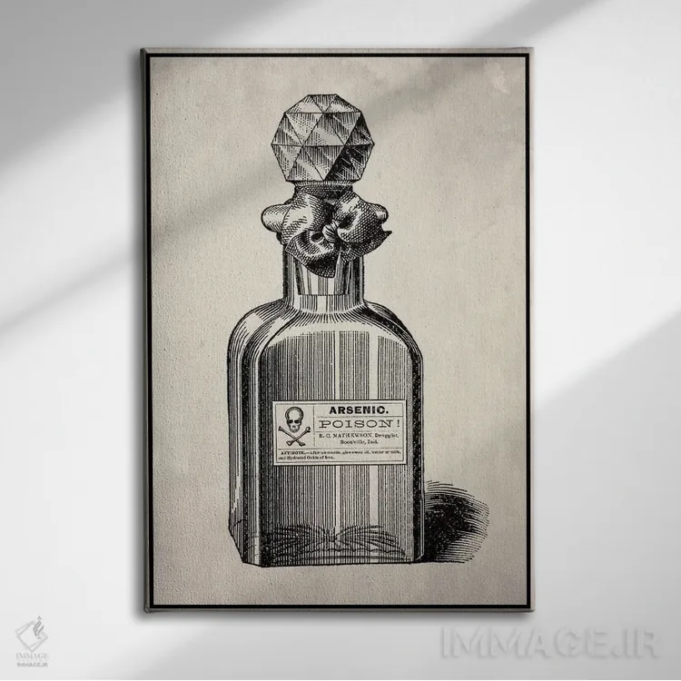 تابلو دکوراتیو عطر سمی اثر فایو بای فایو کالکتیو - نمای روبهرو روی دیوار