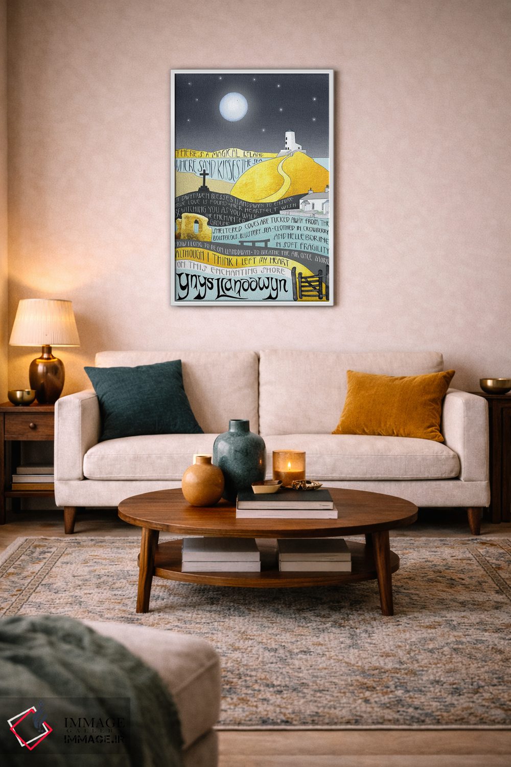 تابلو مدرن زبان لنددوین اثر ویکی هانت - D3W