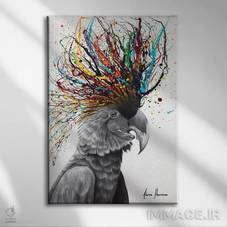 تابلو دکوراتیو حیوان مهمانی دوست اثر اشوین هریسون - نمای روبهرو روی دیوار