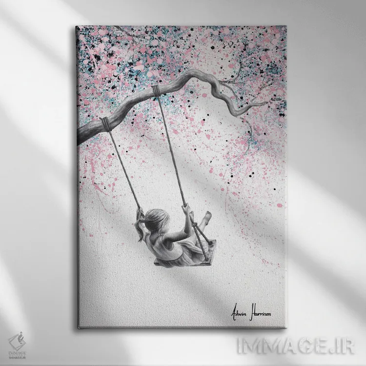 تابلو دکوراتیو خواب دیدن با باد اثر اشوین هریسون - نمای روبهرو روی دیوار